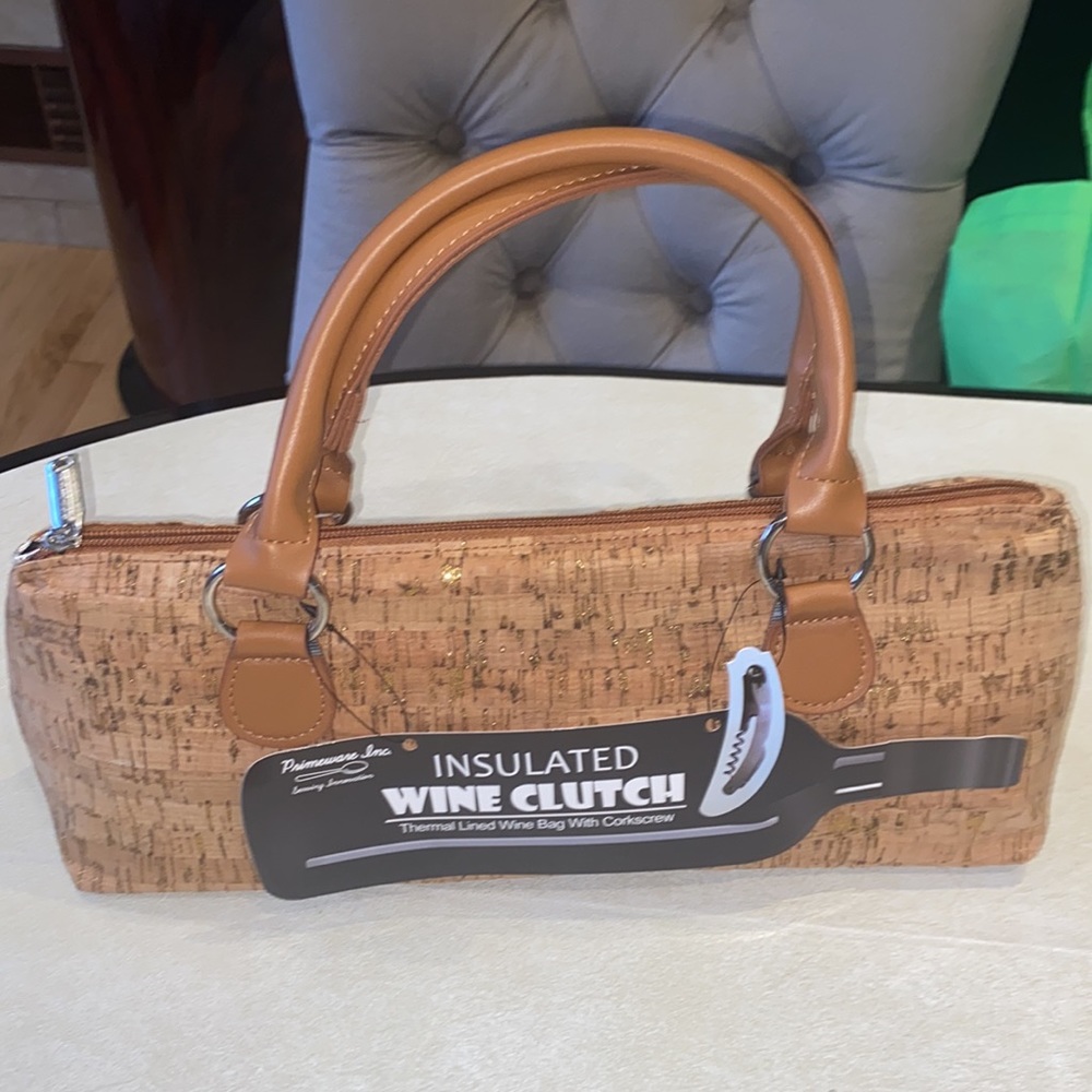 Insulated Wine Bag with Corkscrew